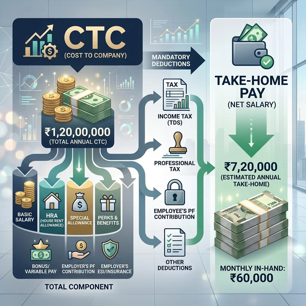 CTC vs In-Hand Salary: The Truth Every Job Seeker Should Know Before Accepting an Offer
